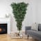 7.5ft. Pre-Lit Green Upside Down Spruce Artificial Christmas Tree, Clear Lights